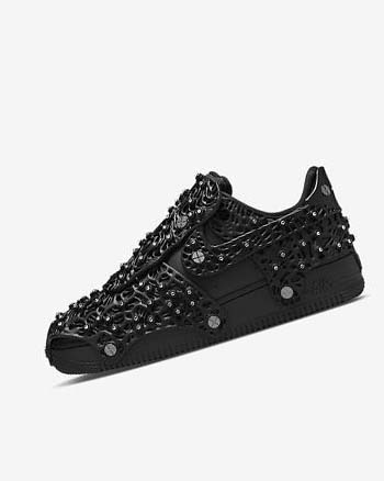 Nike Air Force 1 LXX x Swarovski Negros Metal Plateados Negros | MX 2518